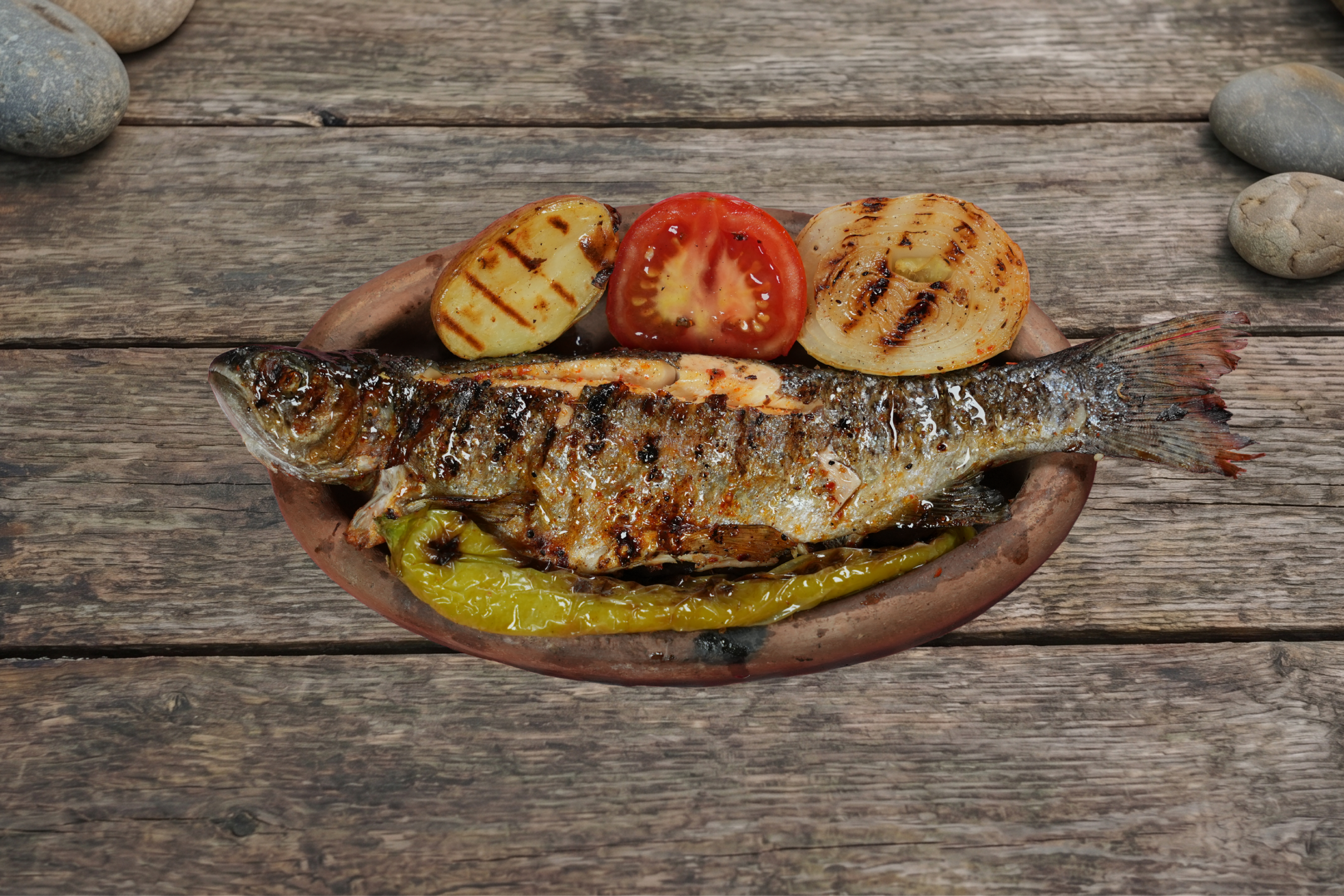 Kiremitte Alabalık